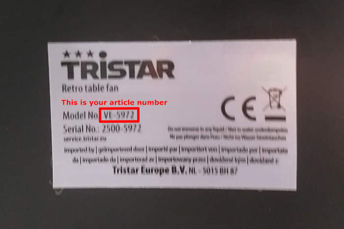 
      						
							Tristar manual
                           
							