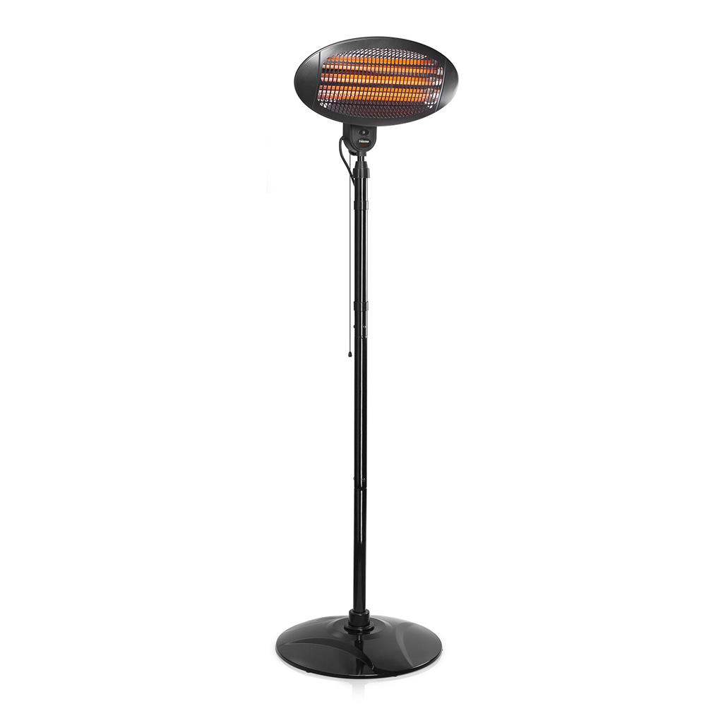 Tristar Ka 5287 Patio Heater - Outdoor Electric Tilting Wall Mounted Patio Heater With Remote Control 2kw