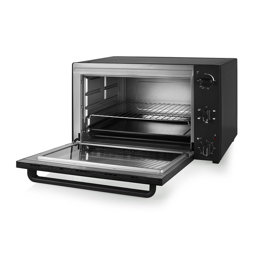 Tristar OV-3640 Horno de convección, 60 litros, Horno eléctrico  multifunción de sobremesa, bandeja, rejilla y mango incluidos, temporizador  de 90 min, temperatura ajustable hasta 230 grados, 2000 W : :  Hogar y cocina