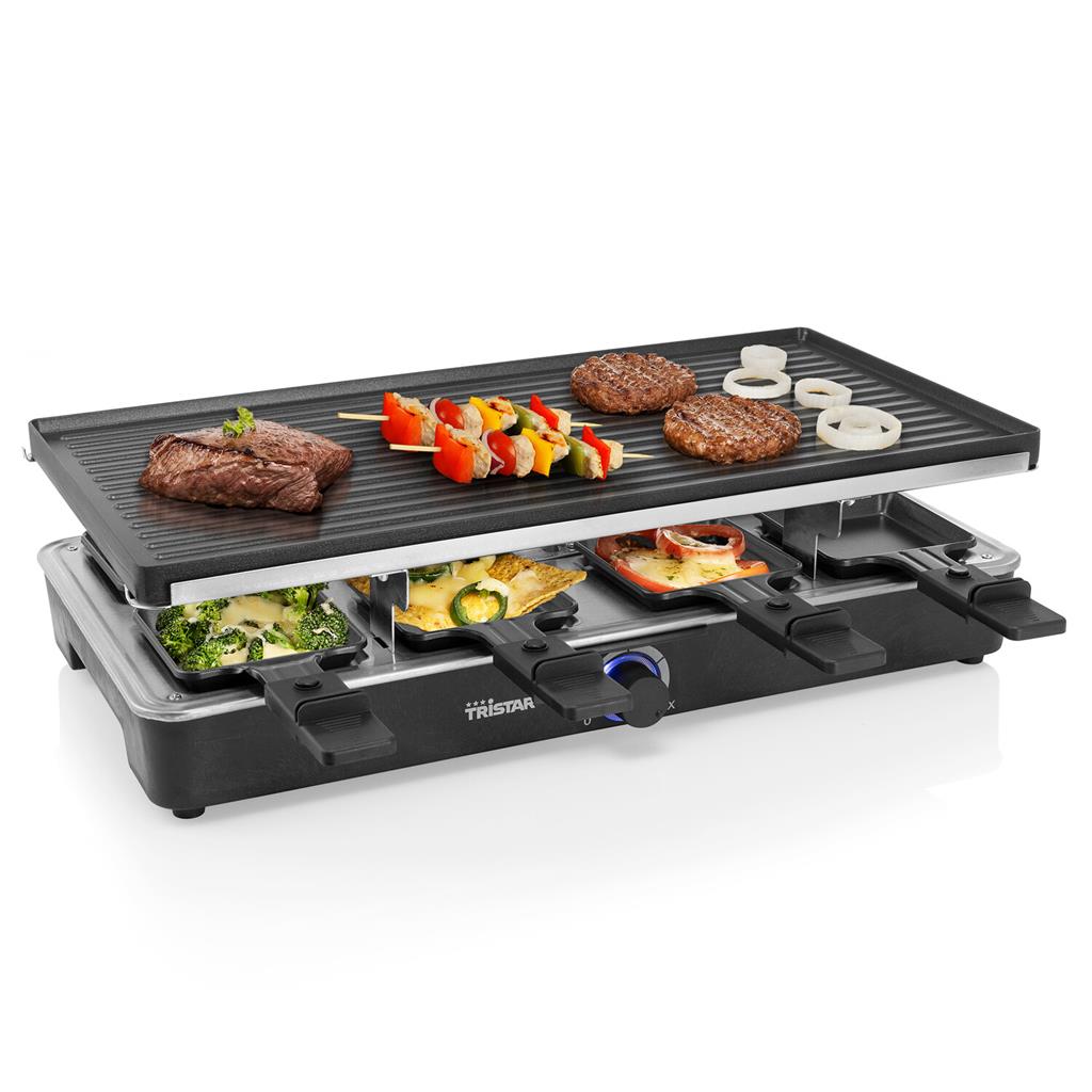 Tristar VX439476 Plancha raclette 4 personas ra-2742 negra 800w 23