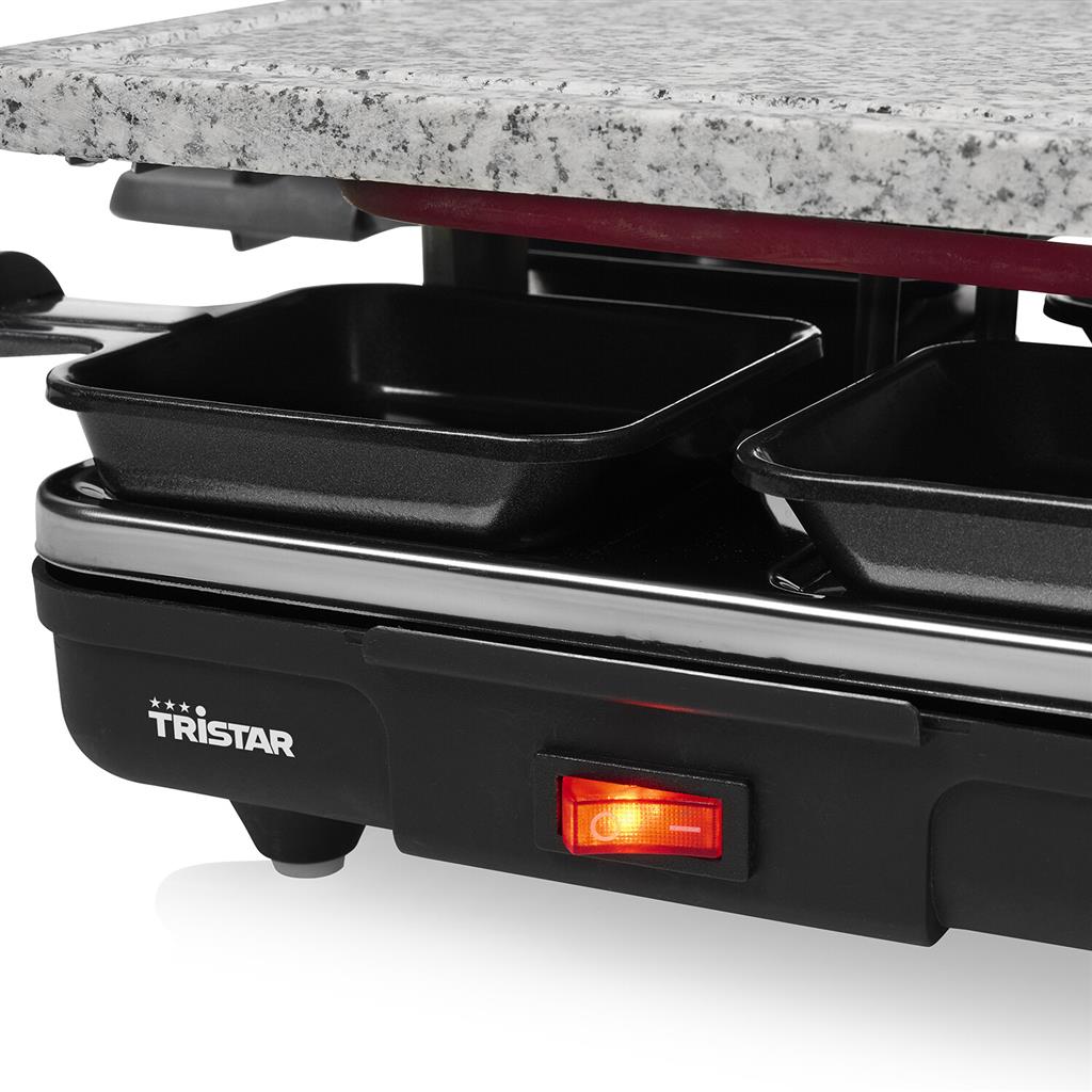 Tristar - appareil à Raclette multifonctions 4 en 1 pour 8 personnes 1200W  noir - Raclette, crêpière - Rue du Commerce