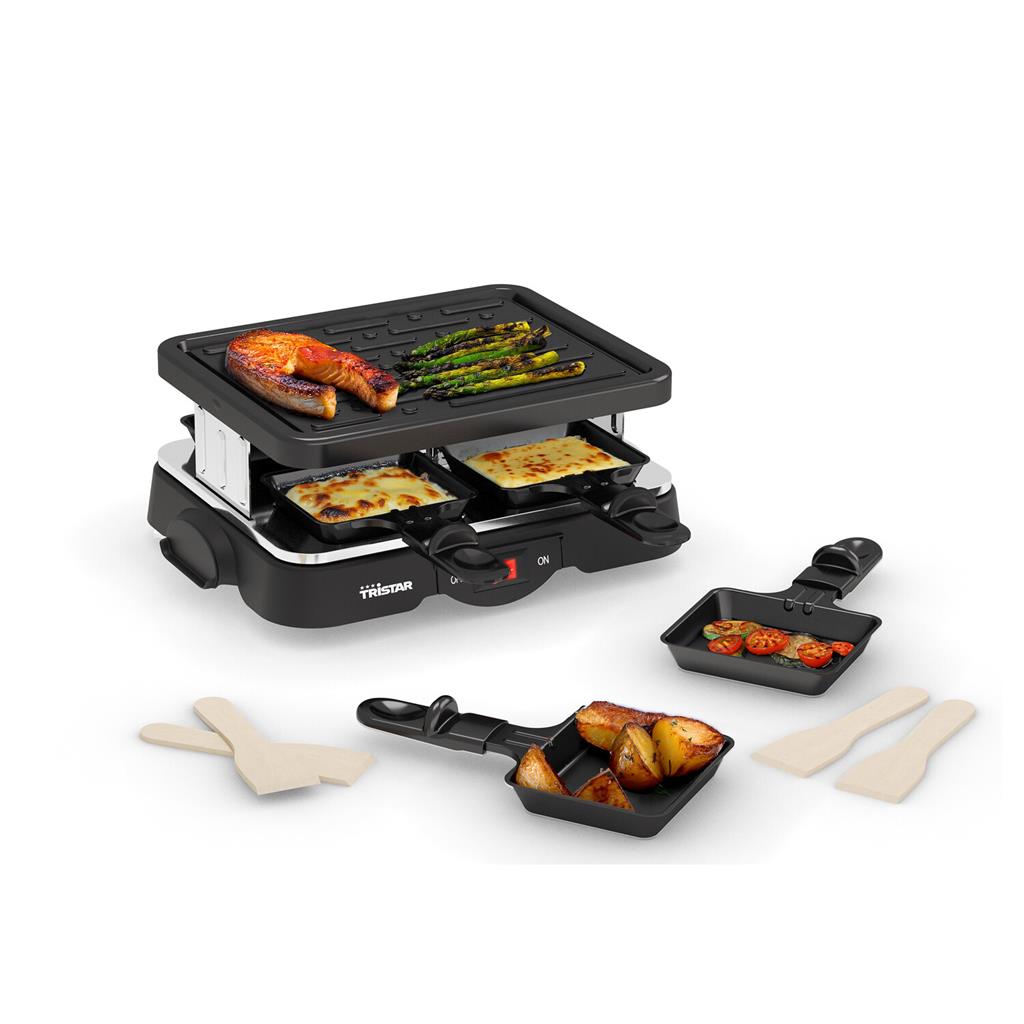 Tristar VX439476 Plancha raclette 4 personas ra-2742 negra 800w 23