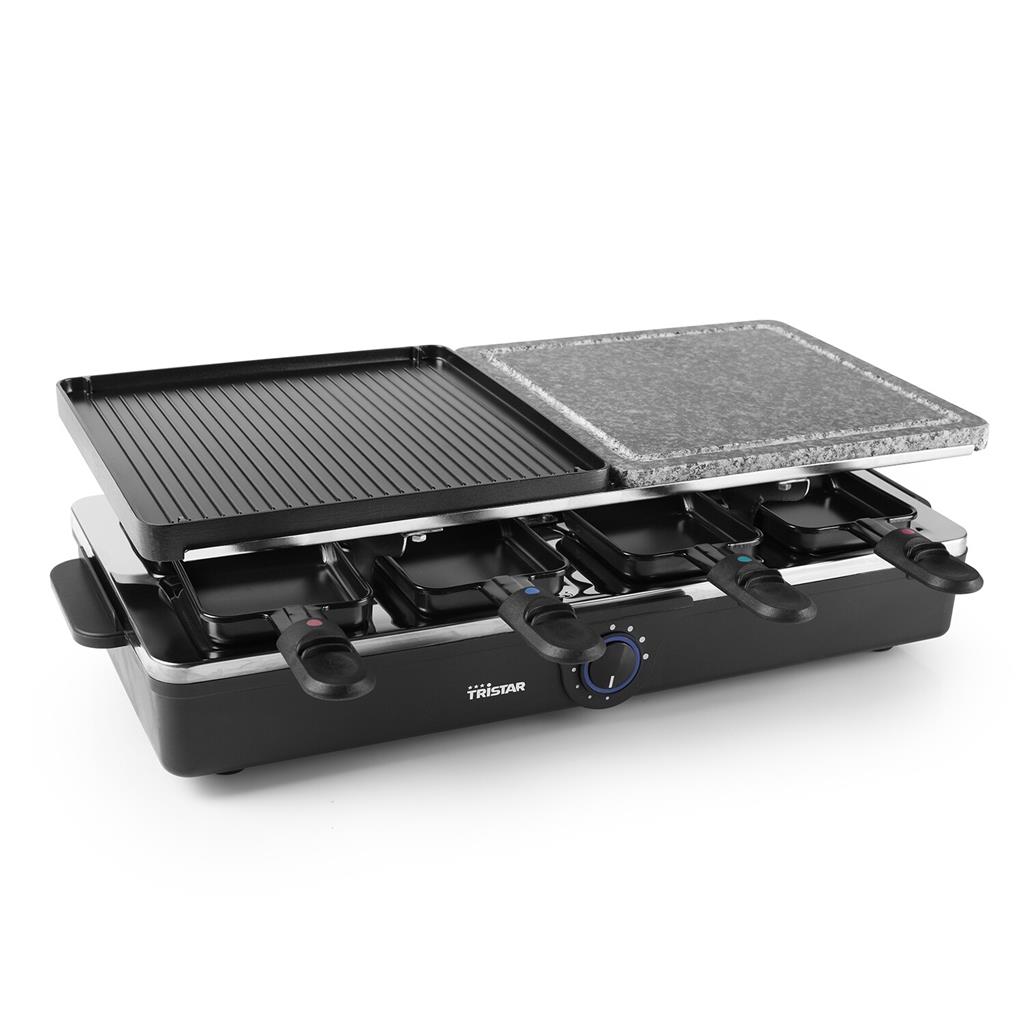 Grill à raclette pour 8 personnes Tristar RA-2992 1400 W - Plancha