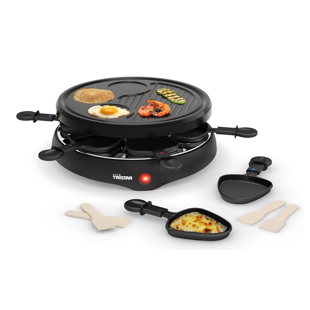 Tristar Gril Ã raclette 4 personnes RA-2742 800 W 23,8x10,4 cm Noir