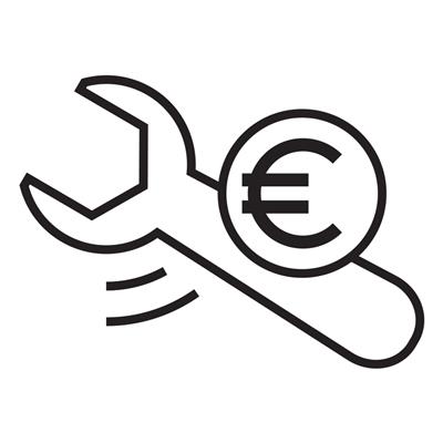 Services XX-REPAIR09 Coûts de reparation € 125,-